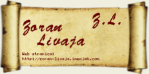 Zoran Livaja vizit kartica